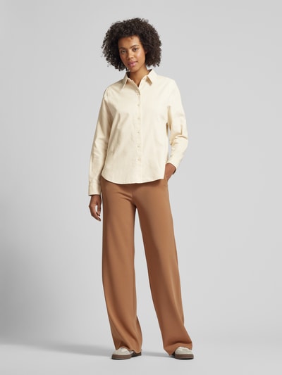 s.Oliver RED LABEL Corduroy blouse met lange mouwen Beige - 1