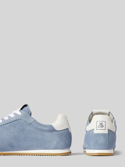 Marc O'Polo Low Top Sneaker aus Veloursleder Bleu 2