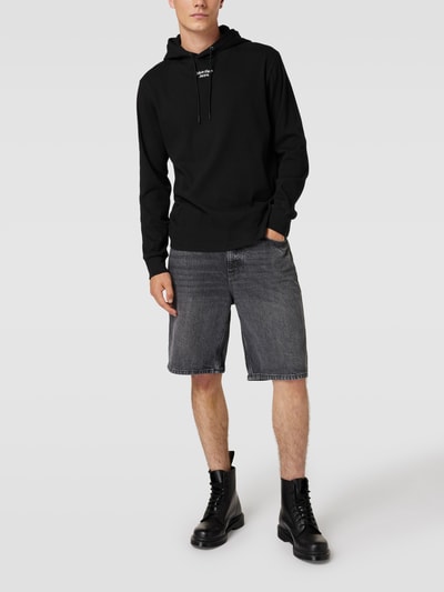 Calvin Klein Jeans Hoodie mit unifarbenem Design Black 1