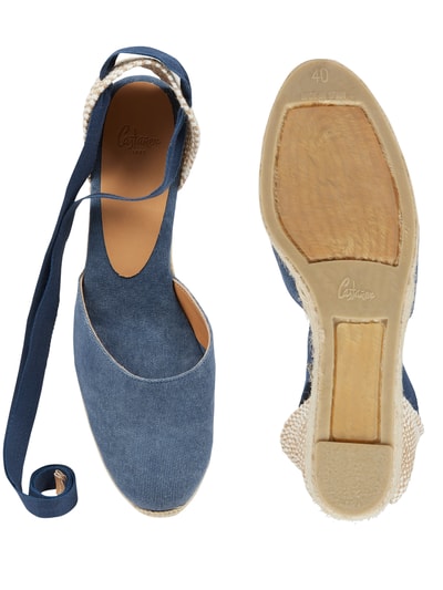 Castañer Wedges aus Textil Modell 'Carina' Blau 4