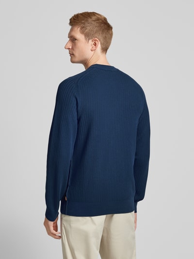 BOSS Orange Strickpullover mit Rundhalsausschnitt Modell 'Klincru' Bleu 5