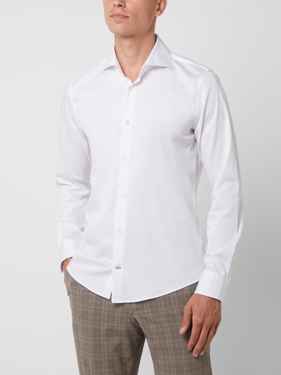 Joop! Slim Fit Slim Fit Business-Hemd aus Popeline  Weiss 4