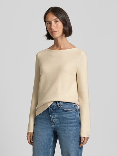 Marc O'Polo Regular fit pullover van puur katoen Offwhite - 4