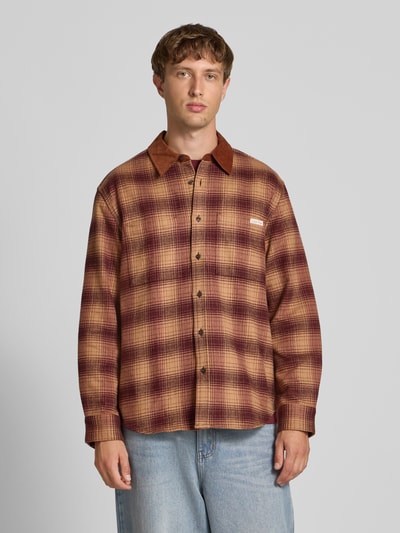 Calvin Klein Jeans Slim fit overhemdjack met borstzakken Middenbruin - 4