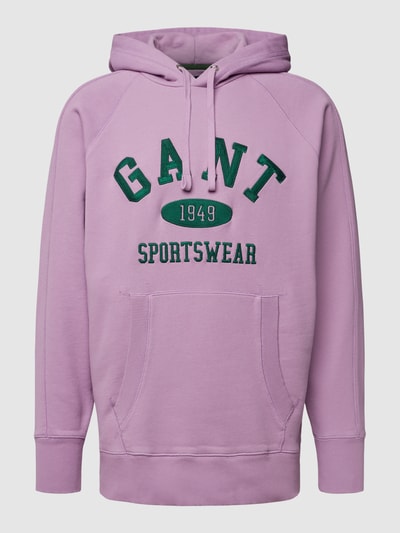 Gant Hoodie met labelstitching Violet - 2