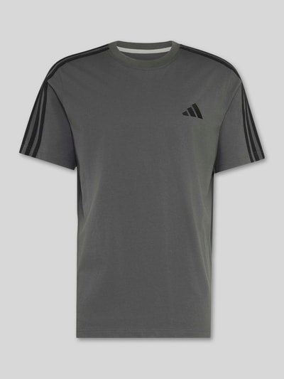 adidas Sportswear Relaxed Fit T-Shirt aus reiner Baumwolle Anthrazit 2