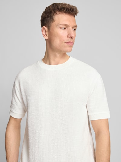 Marc O'Polo t-shirt o kroju relaxed fit z mieszanki bawełny Złamany biały 3