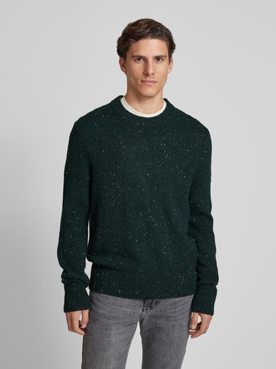 Michael Kors Strickpullover mit Rundhalsausschnitt Modell 'DONEGAL' Dunkelgruen 4