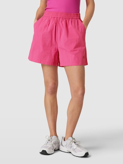 Jake*s Casual Bermuda met elastische band Roze - 4