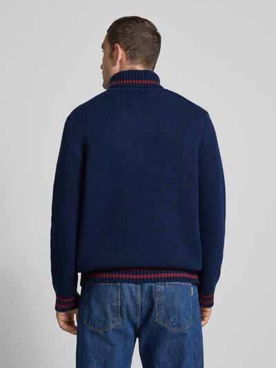 Gant Strickpullover mit Label-Statement Marine 5