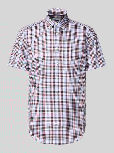 Christian Berg Men Regular Fit Business-Hemd mit Button-Down-Kragen Rot 2