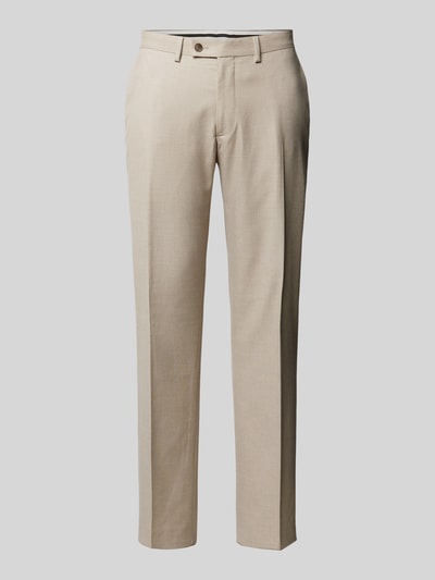 Christian Berg Men Chino met bandplooien Beige - 2