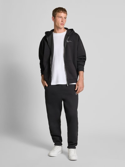 KARL KANI Regular fit sweatpants met logostitching, model 'Signature' Zwart - 1