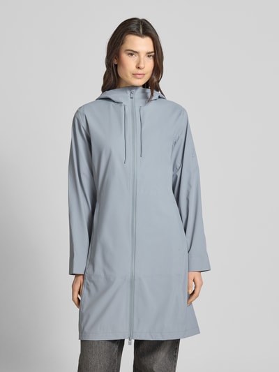 Rains Regular Fit Mantel Daumenschlaufen Modell 'Suva' Hellblau 4