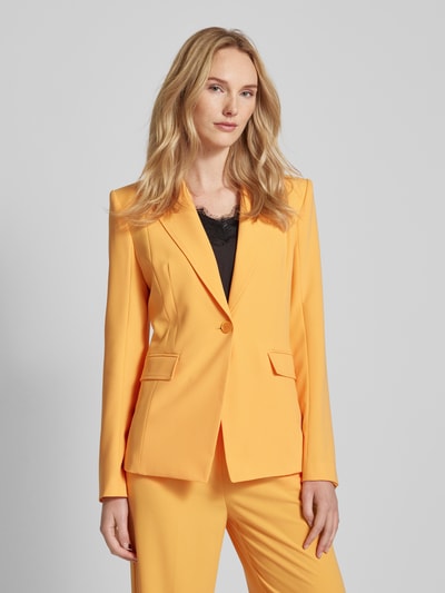 Patrizia Pepe Blazer met knoopsluiting, model 'GIACCA UN BUTTONE' Donkergeel - 4