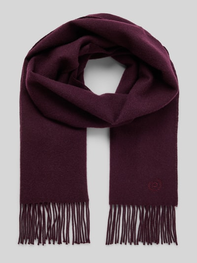 bugatti Wollen sjaal met franjes Bordeaux - 1