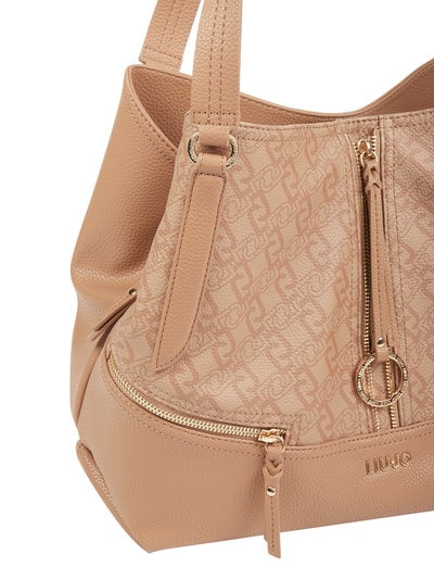 Liu Jo White Shopper mit Logo-Muster Modell 'Tenace'  Sand 2