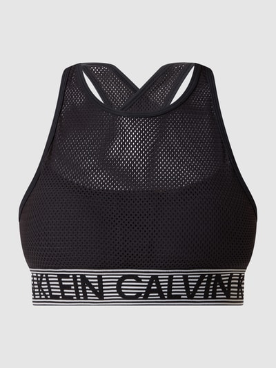 Calvin Klein Performance Bustier van mesh - vochtregulerend Zwart - 2