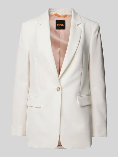 BOSS Orange Blazer met reverskraag, model 'Jabla' Offwhite - 2