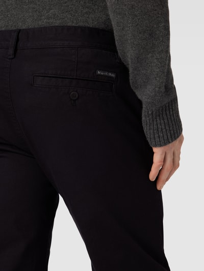 Marc O'Polo Shaped fit chino, model 'Stig' Zwart - 3