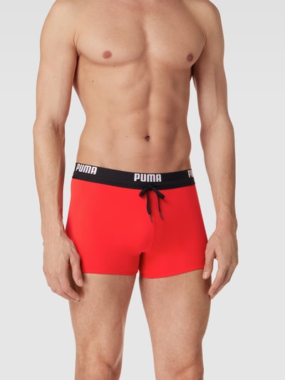 Puma Trunks mit Logo-Bund Rot 1