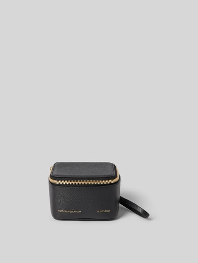 Victoria Beckham Kosmetiktasche aus echtem Leder Black 2