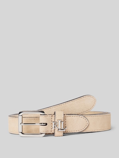 Lauren Ralph Lauren Ledergürtel mit Label-Applikation Sand 1