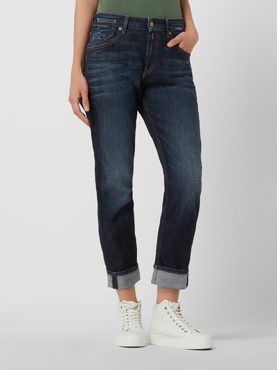 Replay Slim Boyfriend Fit Jeans mit Stretch-Anteil Modell 'Marty' Dunkelblau 4