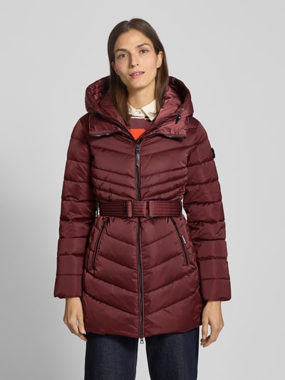 khujo Regular Fit Steppmantel mit Kapuze Modell 'KINA' Bordeaux 4