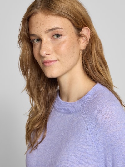 Pieces Regular fit coltrui met raglanmouwen, model 'JULIANA' Lichtblauw - 3