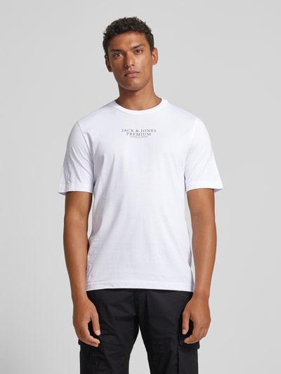 Jack & Jones Premium T-shirt met labelprint Wit - 4