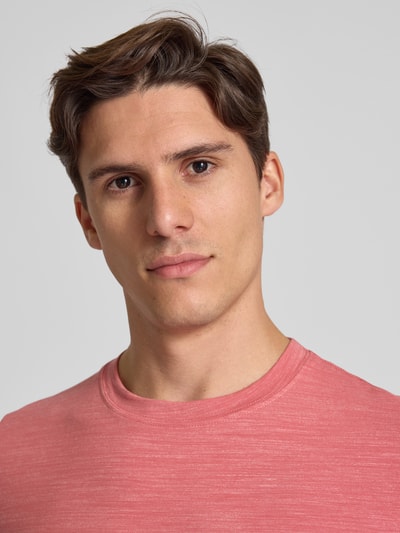 s.Oliver RED LABEL Regular fit T-shirt van katoenmix Oudroze - 3