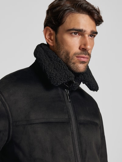 ARMANI EXCHANGE Jack met tweewegsritssluiting, model 'Pilot' Zwart - 3