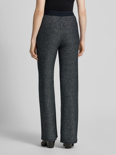 HUGO Flared cut broek met elastische band, model 'Savesti' Zwart - 5