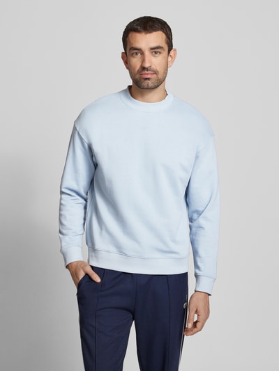 HUGO Sweatshirt mit Label-Print Modell 'Dapocrew' Sky 4