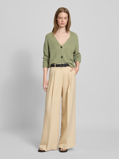 Marc O'Polo Relaxed Fit Strickjacke aus reiner Baumwolle Lind 1