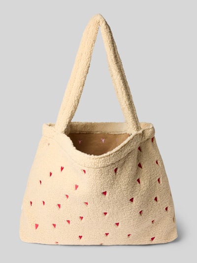 STUDIO NOOS Mom Bag mit Allover-Motiv-Stitching Modell 'Teddy' Sand 4