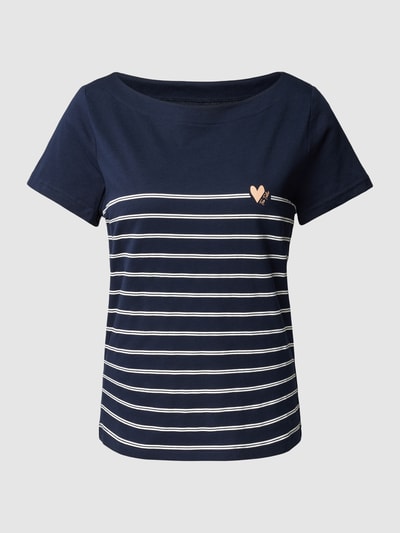 Tom Tailor T-shirt met streepmotief Marineblauw - 2