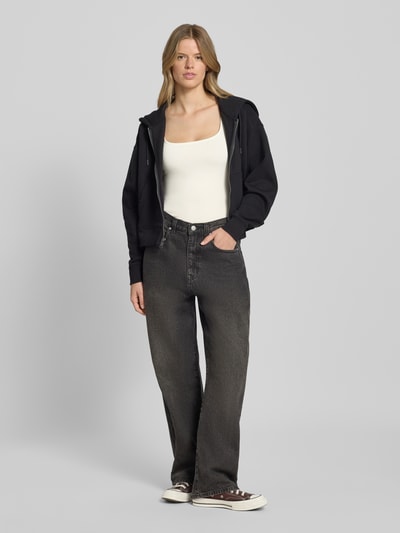 Gina Tricot T-shirt met vierkante hals en kapmouwen Offwhite - 1