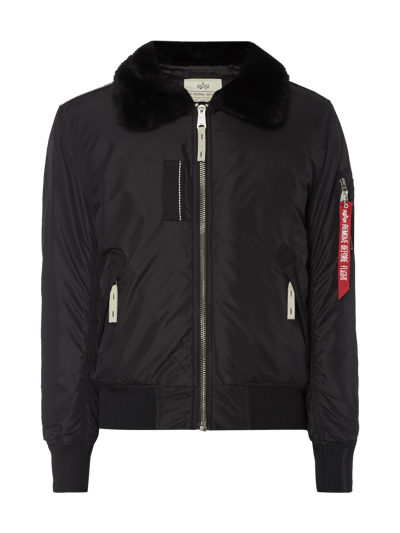 Alpha Industries 'INJECTOR III' mit Besatz aus Schafsfell Anthrazit 2