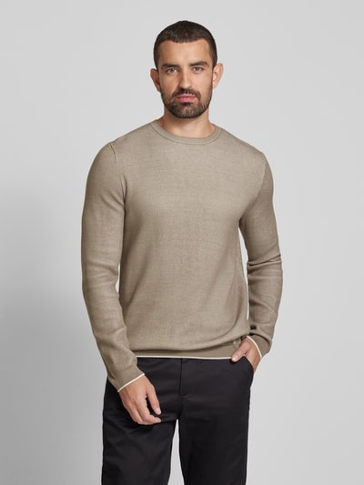 Cinque Gebreide pullover met ronde hals, model 'Basti' Groen - 4