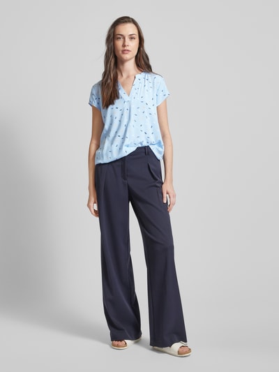 Tom Tailor Bluse mit Tunikakragen Hellblau 1