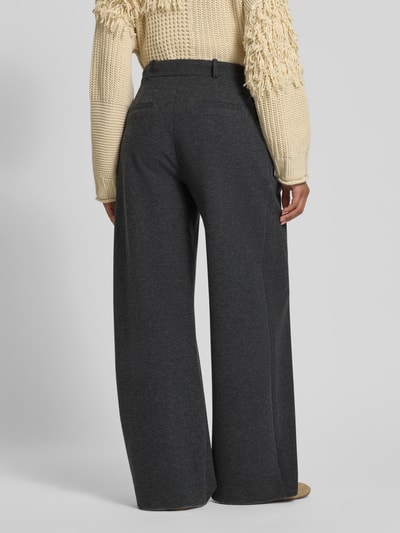 JAKE*S STUDIO WOMAN Hose mit weitem Bein und Gesäßtaschen Mittelgrau Melange 5