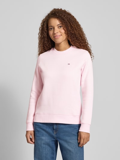 Tommy Jeans Regular fit sweatshirt van katoenmix Lichtroze - 4