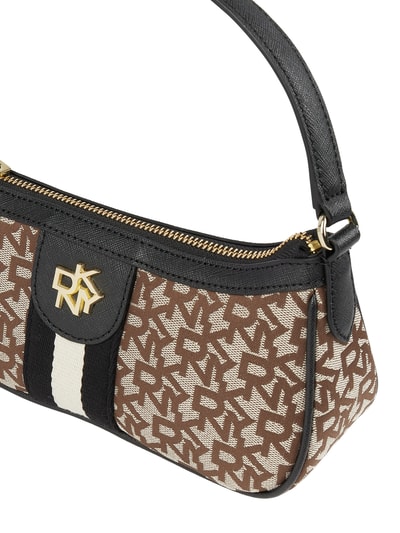 DKNY Pochette mit Logo-Muster Modell 'Carol' (taupe) online kaufen