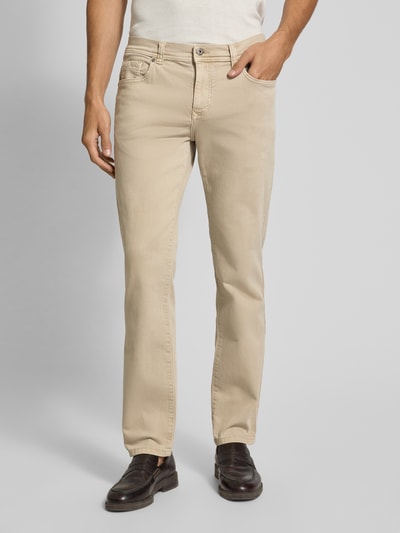 MCNEAL Slim Fit Jeans im 5-Pocket-Design Ecru 4