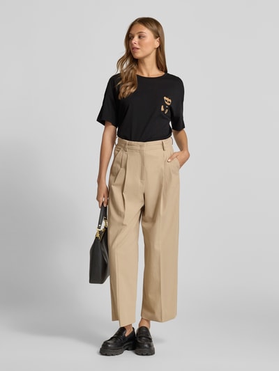 Liu Jo White T-shirt met motiefpatch Zwart - 1