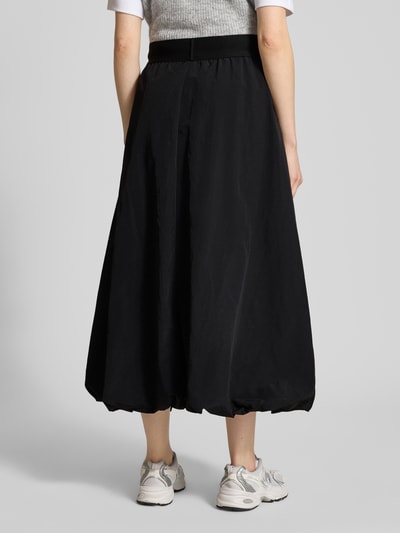 FREE/QUENT Midirok met elastische band, model 'Mindy' Zwart - 5