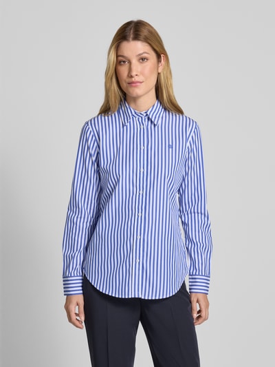 Lauren Ralph Lauren Overhemdblouse met knoopsluiting, model 'JAMELKO' Lichtblauw - 4