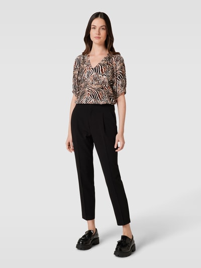 Saint Tropez Bluse mit Animal-Print Modell 'Tessa' Mittelbraun 1